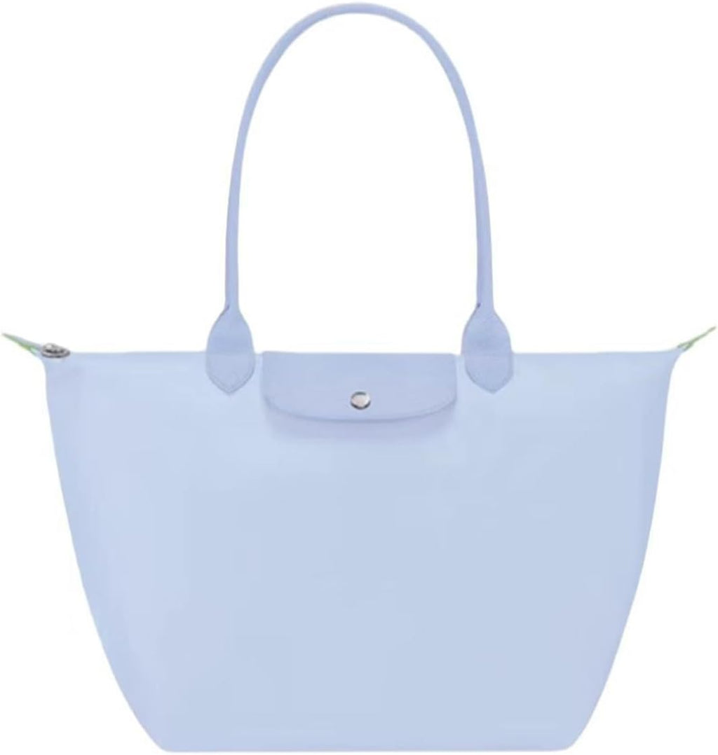 Women's Nylon Tote Bag, Large Capacity Waterproof Shoulder Bags, Spacious Handbag with Metal Zipper & Compartments