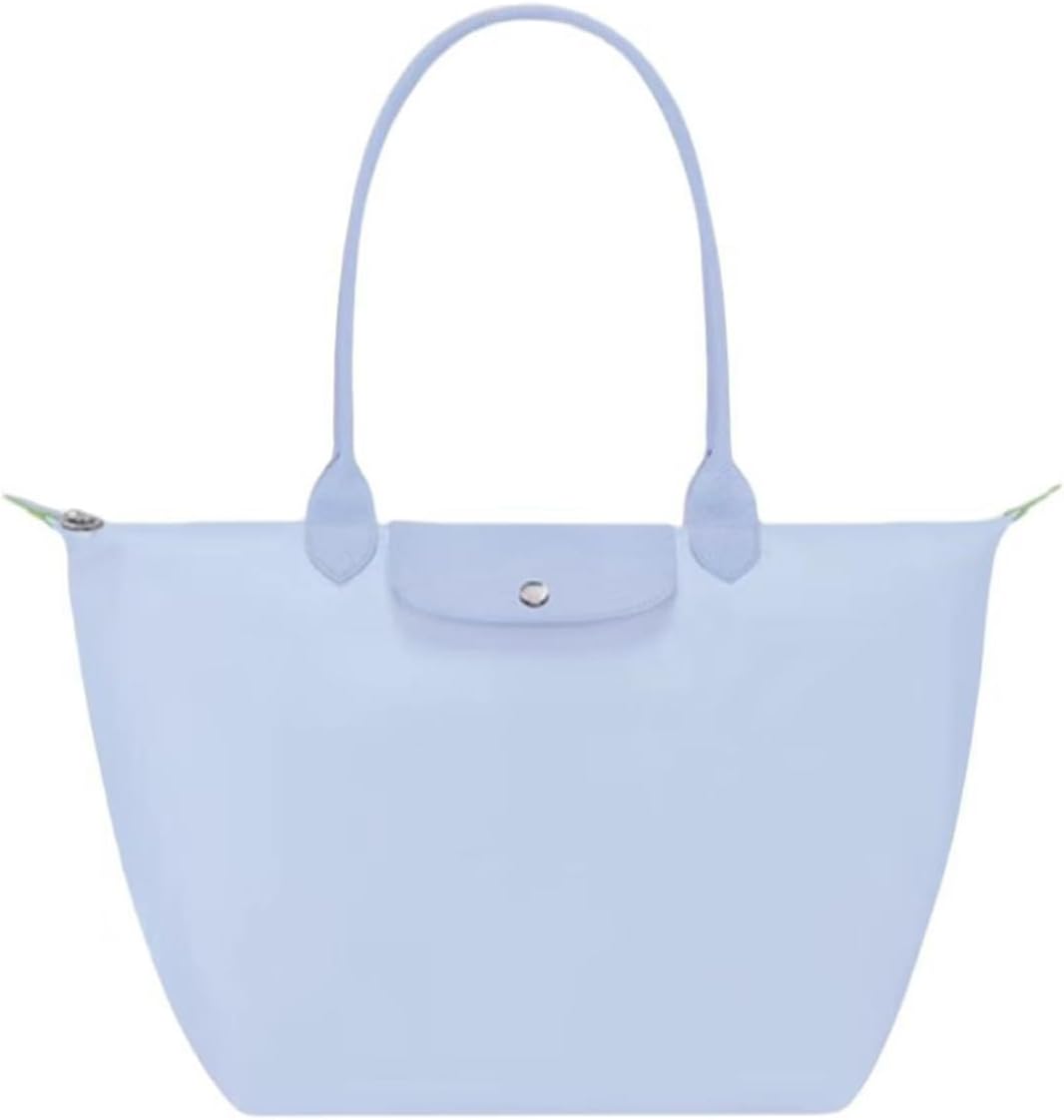 Women's Nylon Tote Bag, Large Capacity Waterproof Shoulder Bags, Spacious Handbag with Metal Zipper & Compartments