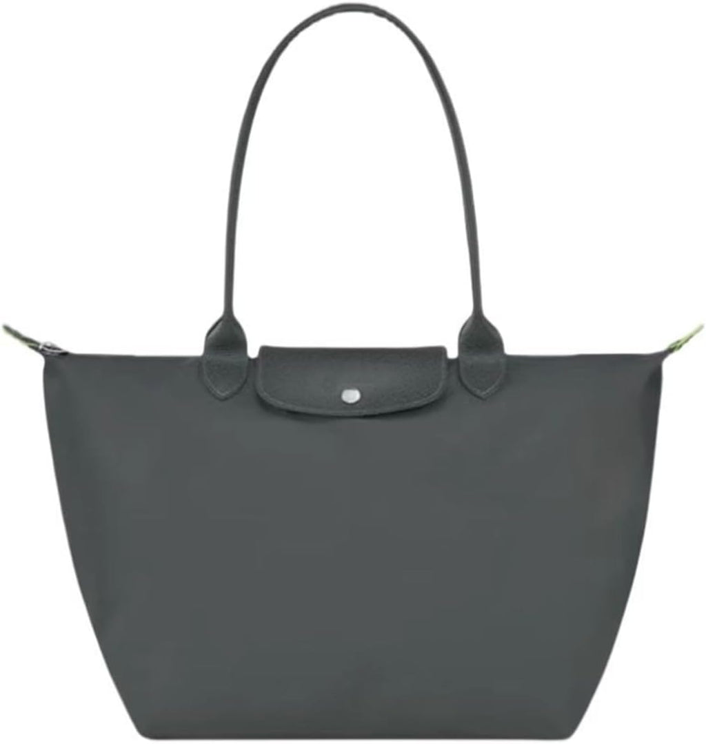 Women's Nylon Tote Bag, Large Capacity Waterproof Shoulder Bags, Spacious Handbag with Metal Zipper & Compartments