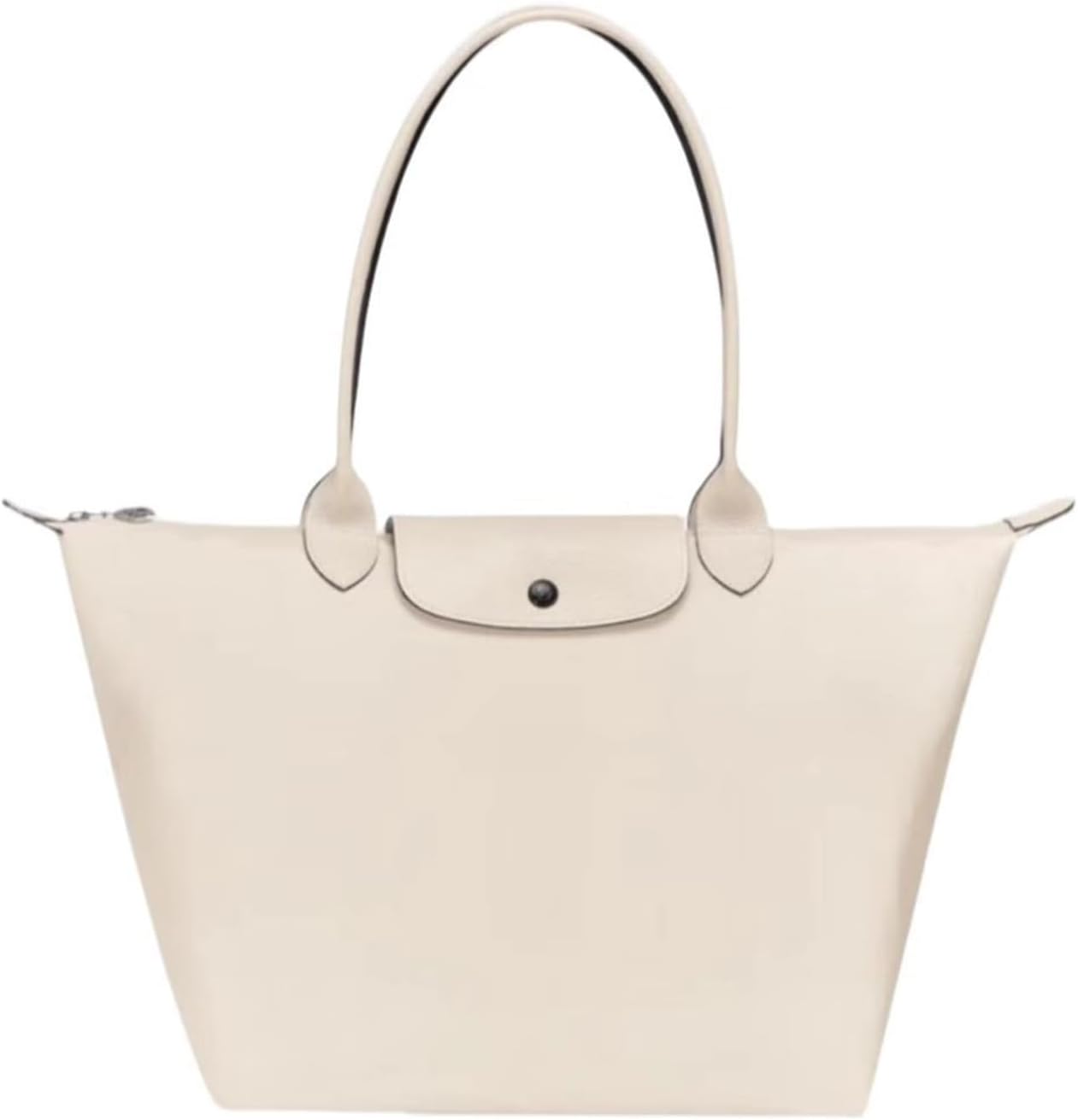 Women's Nylon Tote Bag, Large Capacity Waterproof Shoulder Bags, Spacious Handbag with Metal Zipper & Compartments