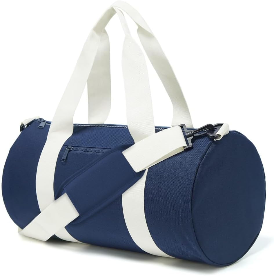 Small Gym Bag Duffel Bag for Women Men Fitness Sports Bag Workout Adjustable Detachable Shoulder Strap Lightweight Carry on Travel Duffle Bag (Black, 15" / Mini / 12L)