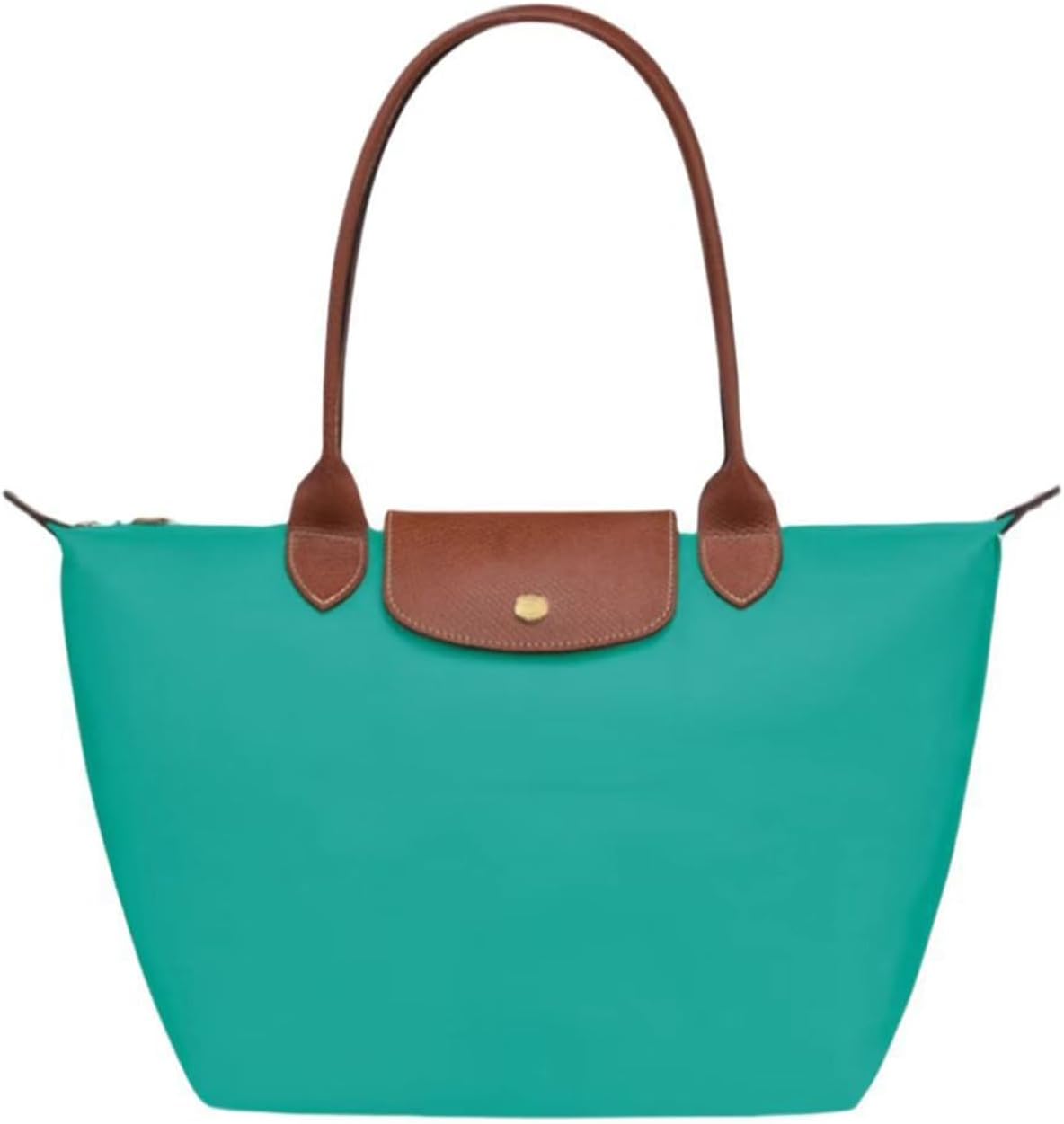 Women's Nylon Tote Bag, Large Capacity Waterproof Shoulder Bags, Spacious Handbag with Metal Zipper & Compartments