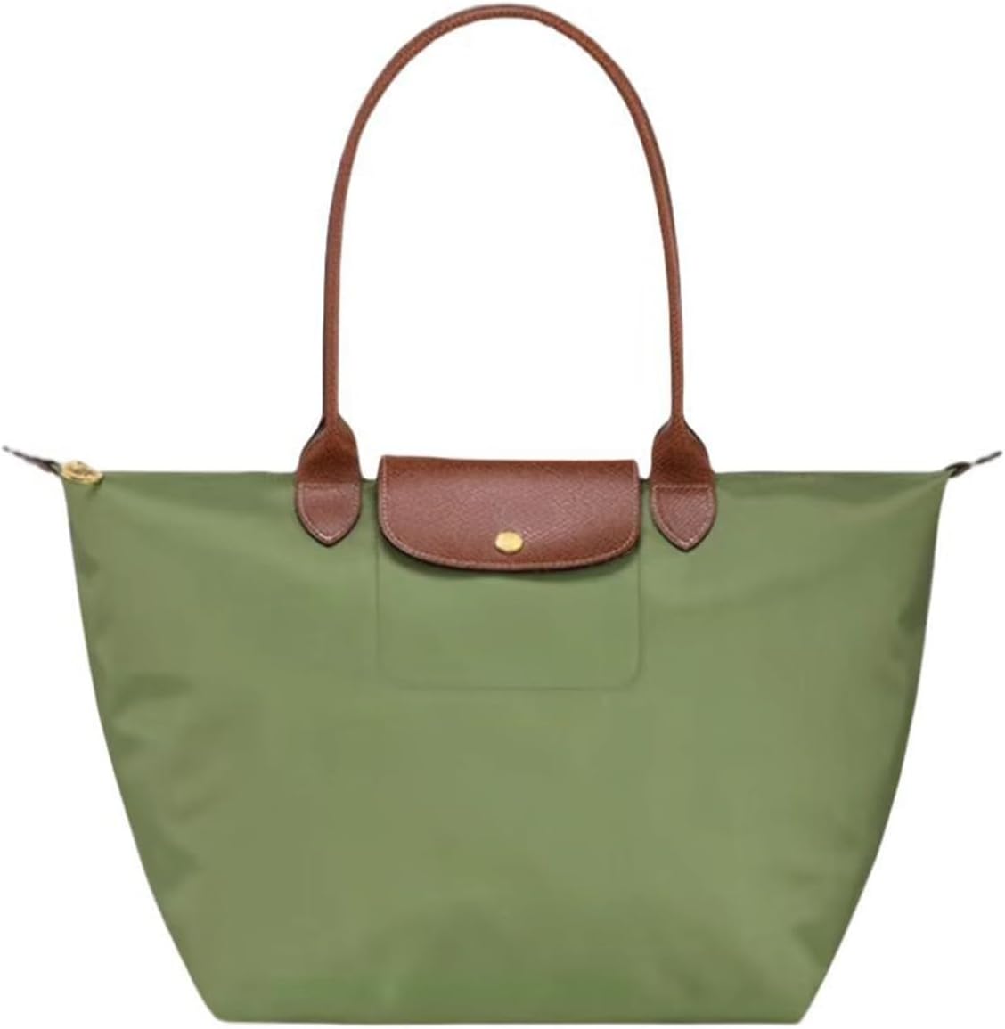 Women's Nylon Tote Bag, Large Capacity Waterproof Shoulder Bags, Spacious Handbag with Metal Zipper & Compartments