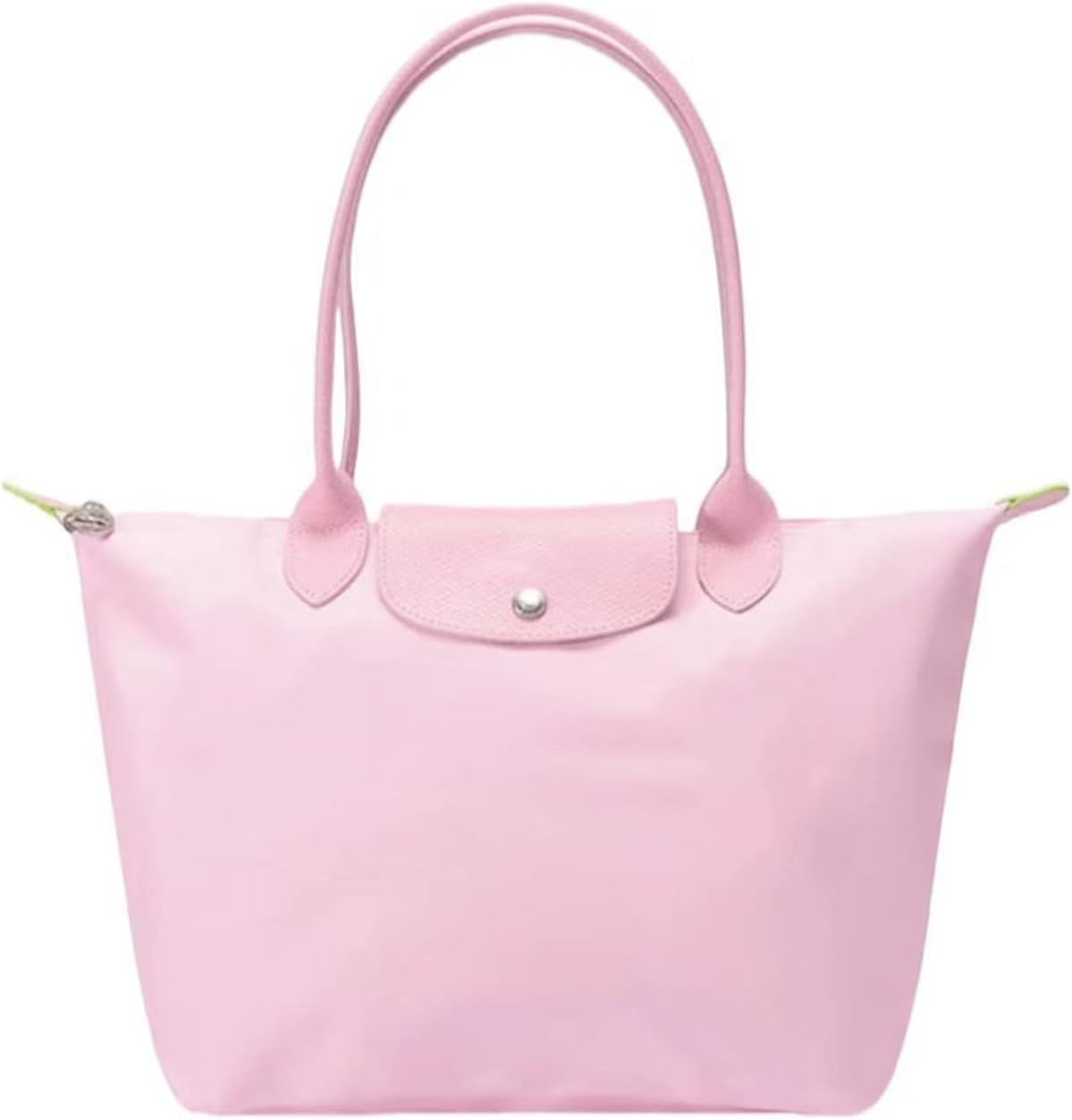 Women's Nylon Tote Bag, Large Capacity Waterproof Shoulder Bags, Spacious Handbag with Metal Zipper & Compartments