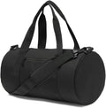 Small Gym Bag Duffel Bag for Women Men Fitness Sports Bag Workout Adjustable Detachable Shoulder Strap Lightweight Carry on Travel Duffle Bag (Black, 15" / Mini / 12L)