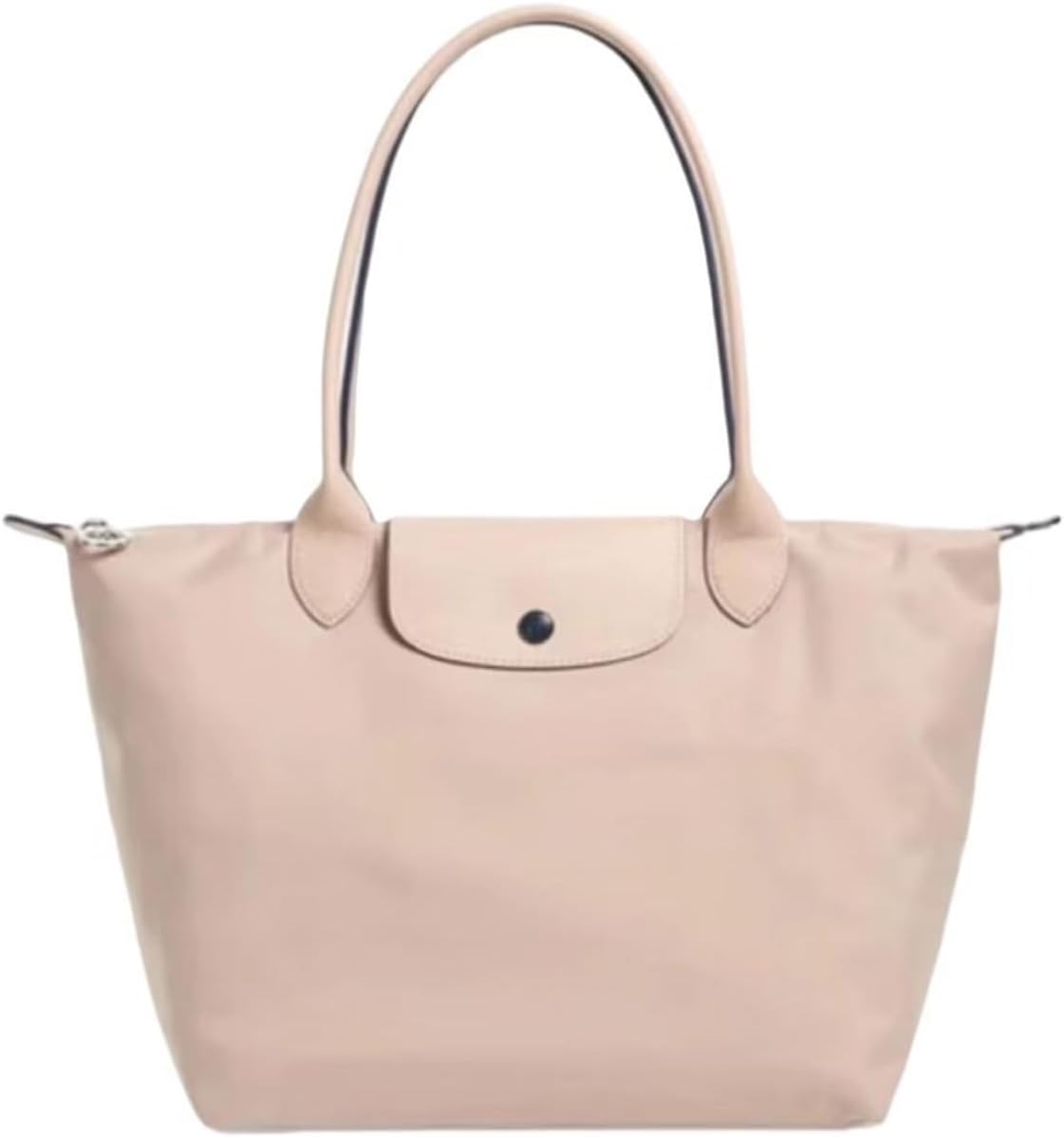 Women's Nylon Tote Bag, Large Capacity Waterproof Shoulder Bags, Spacious Handbag with Metal Zipper & Compartments