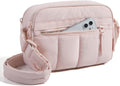 Cross Body Purse, Mini Crossbody Bags for Women Travel Purse, Puffy Shoulder Handbag Wallet with RFID Blocking Slots