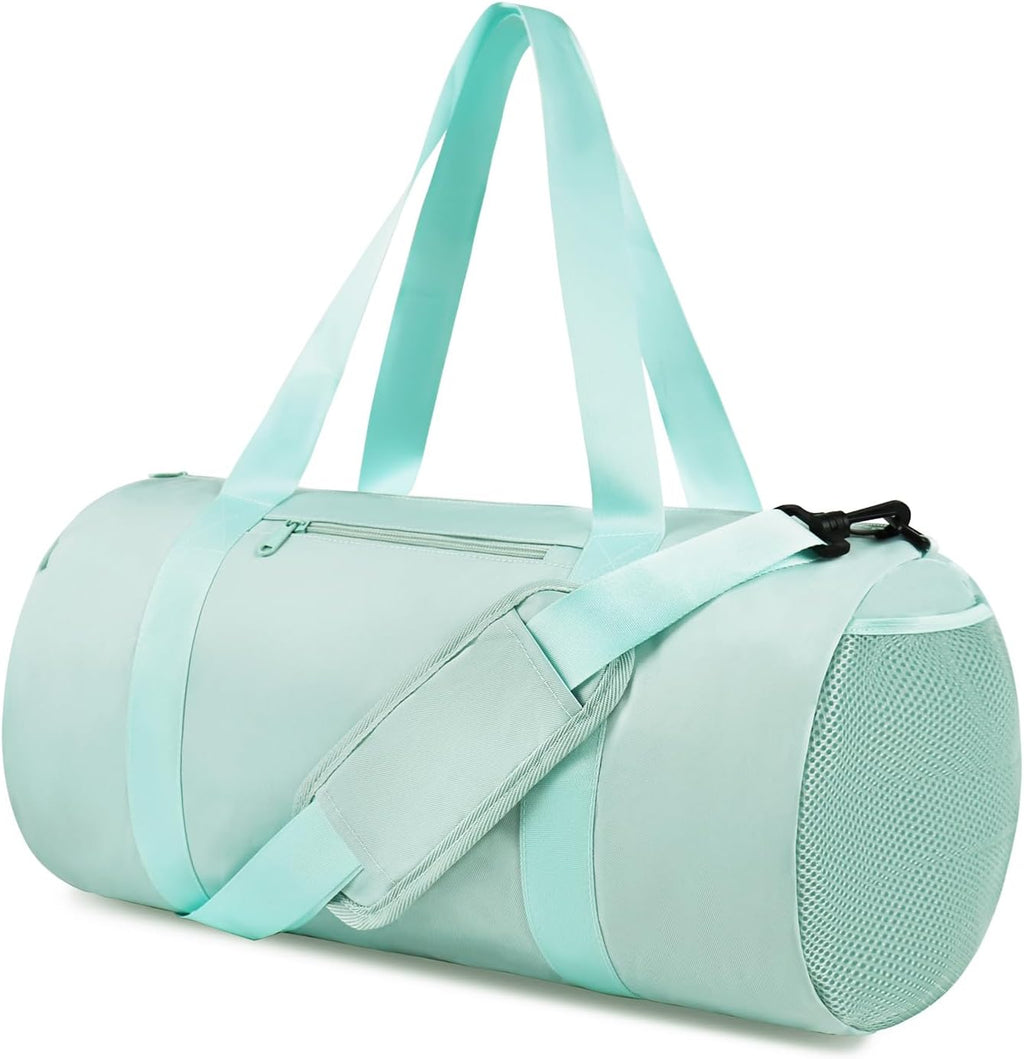 Small Gym Bag Duffel Bag for Women Men Fitness Sports Bag Workout Adjustable Detachable Shoulder Strap Lightweight Carry on Travel Duffle Bag (Black, 15" / Mini / 12L)