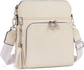 Crossbody Purse for Women Vegan Leather Medium Crossbody Wallet Bag for Travel Women Shoulder Handbags with Tassel