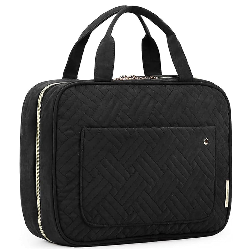 Toiletry Bag Travel Bag with Hanging Hook, Water-resistant Makeup Cosmetic Bag Travel Organizer for Accessories, Shampoo, Full-size Container, Toiletries