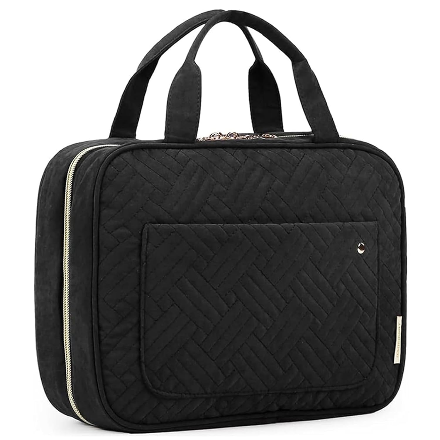 Toiletry Bag Travel Bag with Hanging Hook, Water-resistant Makeup Cosmetic Bag Travel Organizer for Accessories, Shampoo, Full-size Container, Toiletries