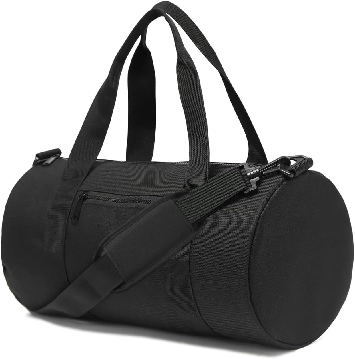 Small Gym Bag Duffel Bag for Women Men Fitness Sports Bag Workout Adjustable Detachable Shoulder Strap Lightweight Carry on Travel Duffle Bag (Black, 15" / Mini / 12L)