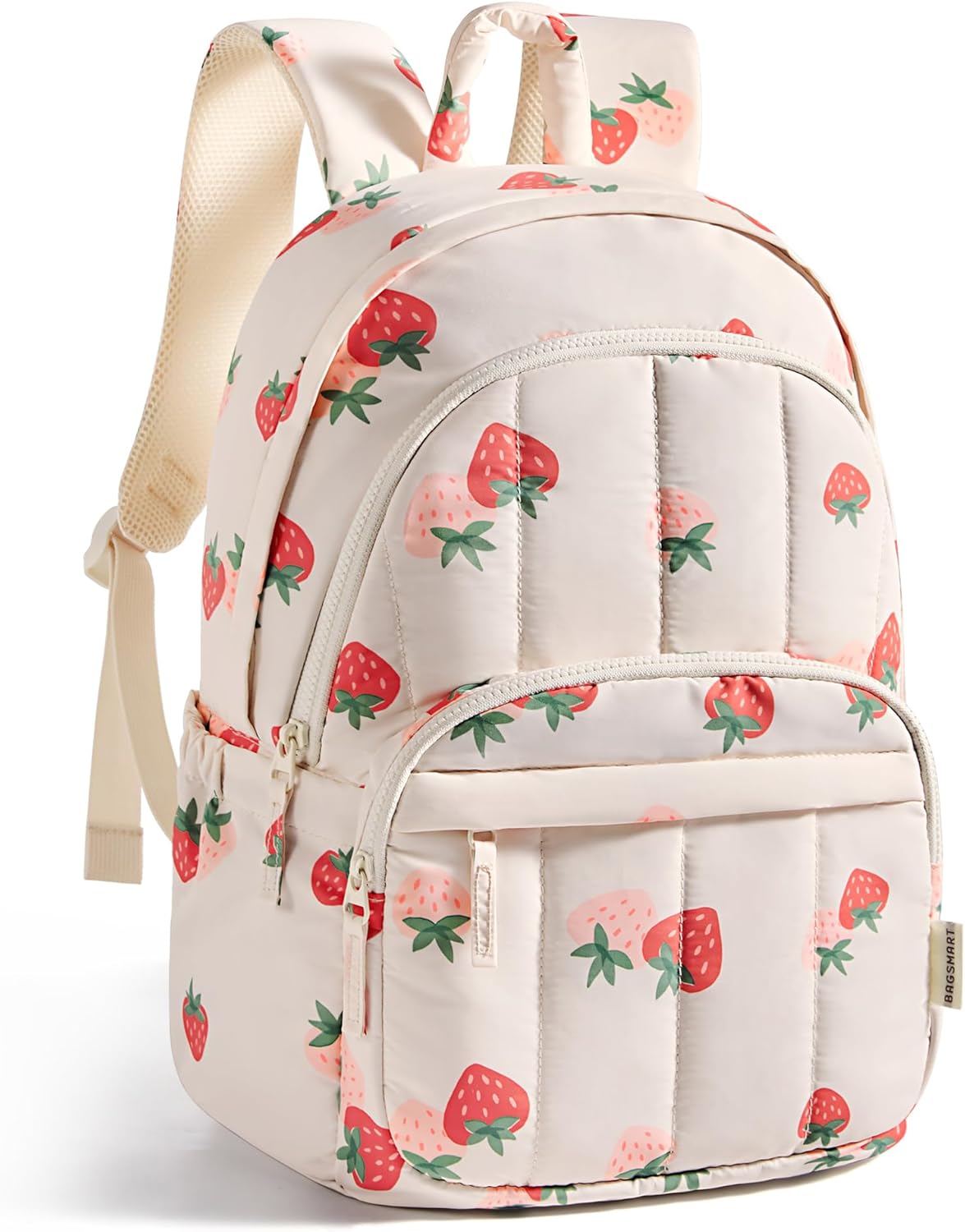 Womens Backpack Small Travel Laptop Backpack for Women, Quilted College Laptop Bookbag, Work Back Pack for Women, Cute Computer Water-Resistant Casual Daypack, Puffer Camel