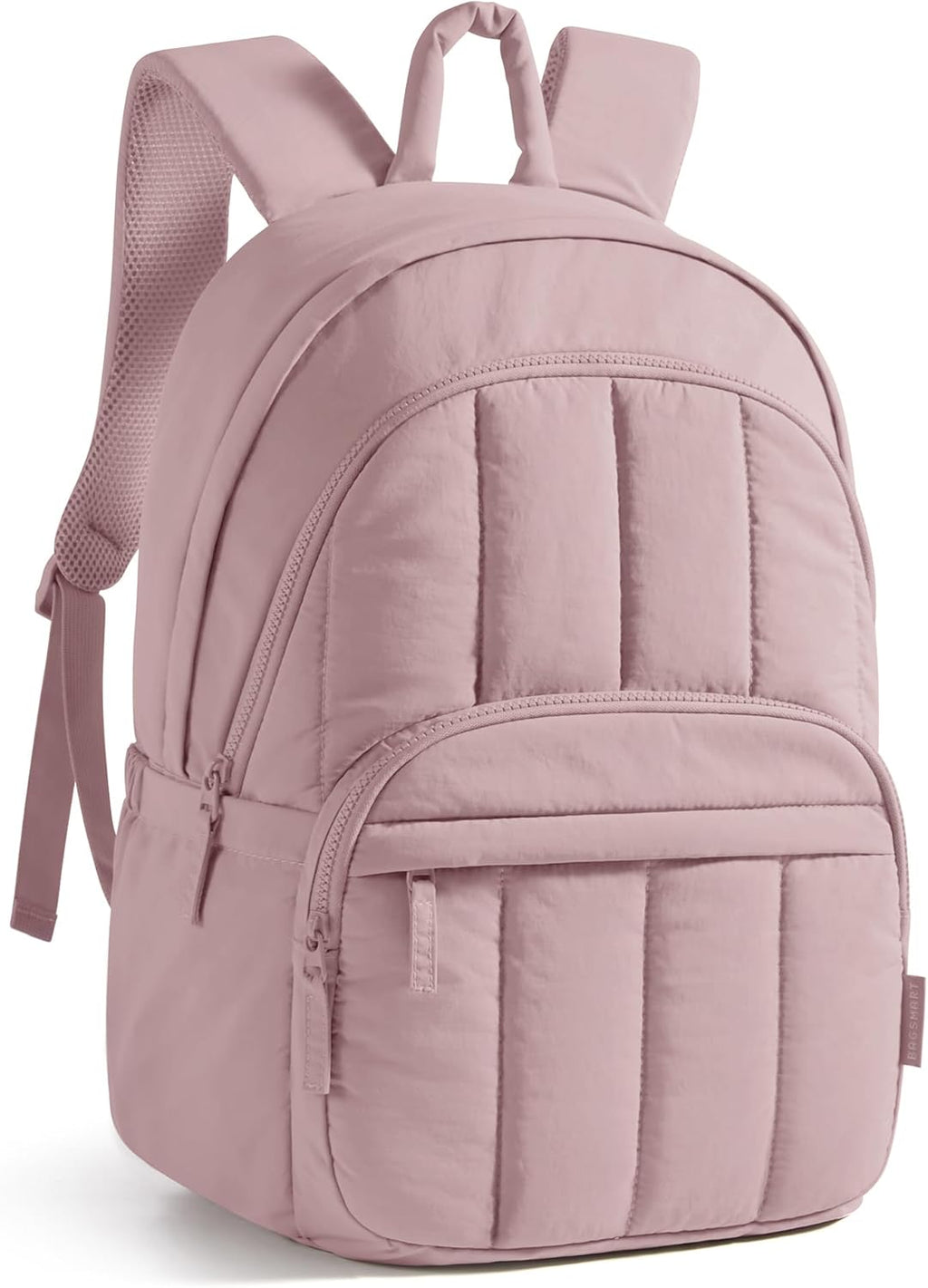 Womens Backpack Small Travel Laptop Backpack for Women, Quilted College Laptop Bookbag, Work Back Pack for Women, Cute Computer Water-Resistant Casual Daypack, Puffer Camel