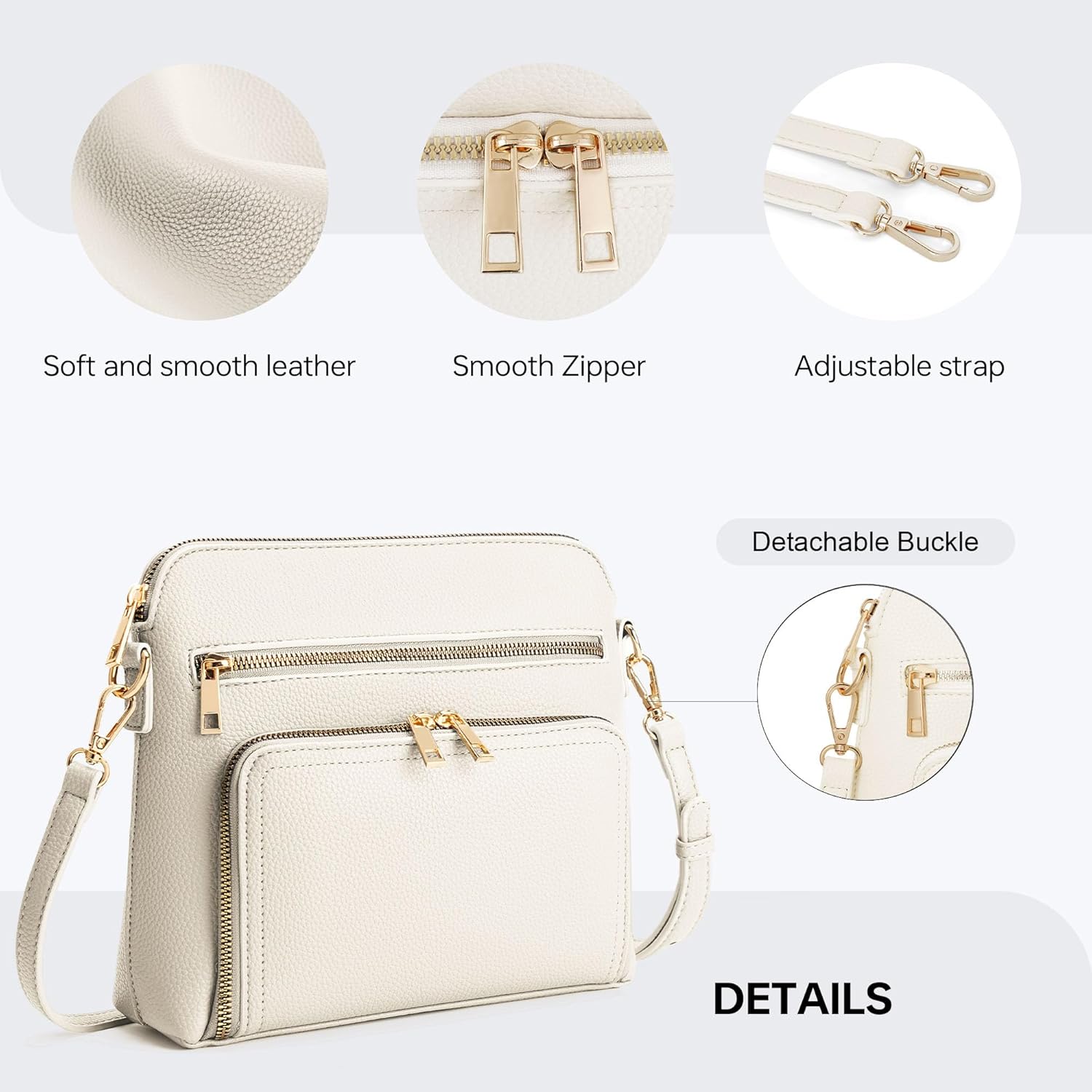 Crossbody Purses for Women Purse with Built in Wallet Rfid Crossbody Bag