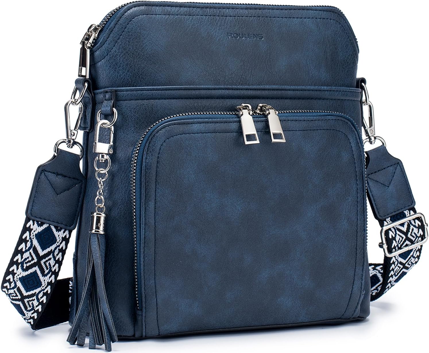 Crossbody Purse for Women Vegan Leather Medium Crossbody Wallet Bag for Travel Women Shoulder Handbags with Tassel