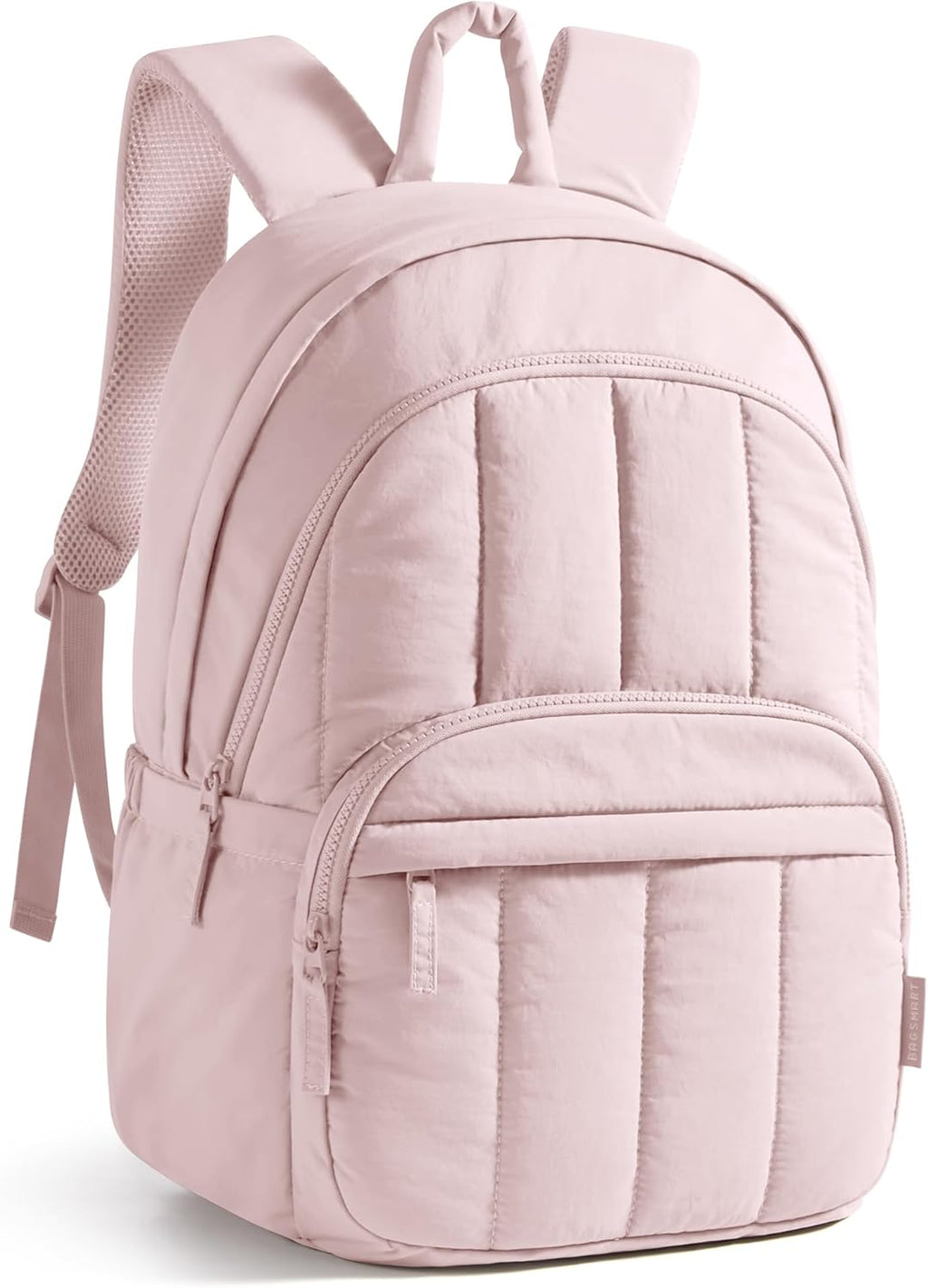 Womens Backpack Small Travel Laptop Backpack for Women, Quilted College Laptop Bookbag, Work Back Pack for Women, Cute Computer Water-Resistant Casual Daypack, Puffer Camel