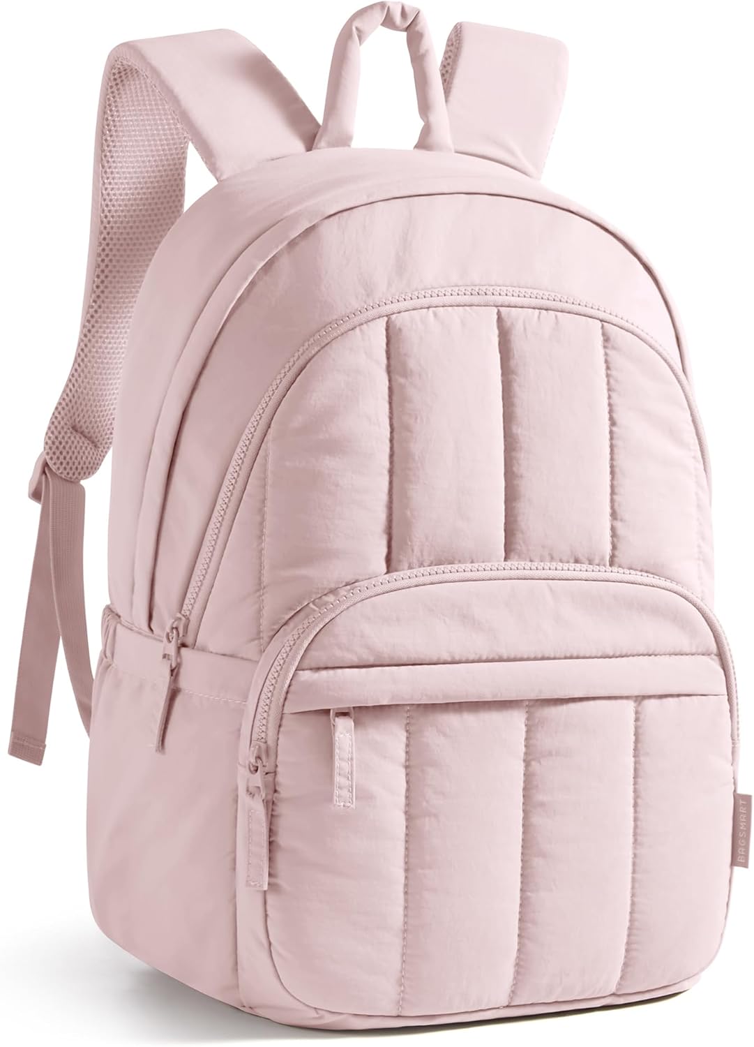 Womens Backpack Small Travel Laptop Backpack for Women, Quilted College Laptop Bookbag, Work Back Pack for Women, Cute Computer Water-Resistant Casual Daypack, Puffer Camel