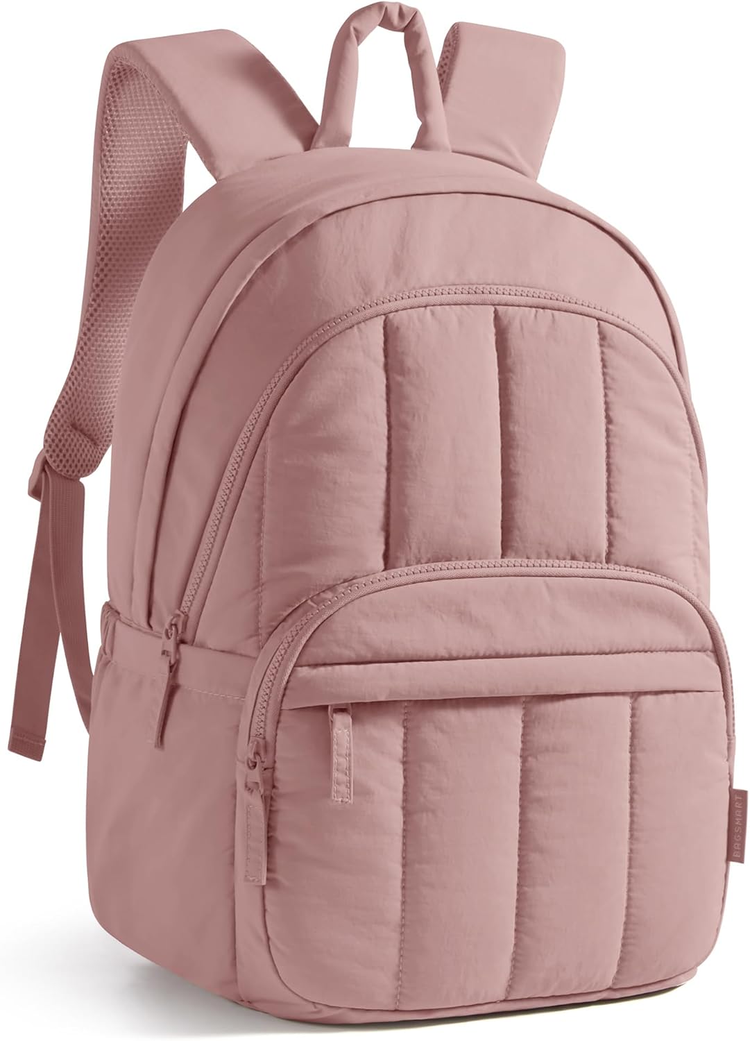 Womens Backpack Small Travel Laptop Backpack for Women, Quilted College Laptop Bookbag, Work Back Pack for Women, Cute Computer Water-Resistant Casual Daypack, Puffer Camel