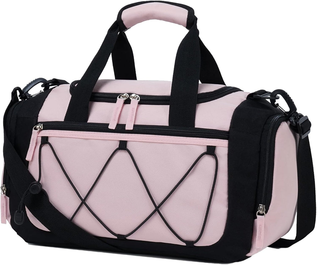 Vorspack Gym Bag for Men - 21 Inches Duffle Bag for Travel Lightweight Duffel Bag with Shoe Compartment Personal Item Travel Bag Weekender Bag for Travel Sports Gym - Black