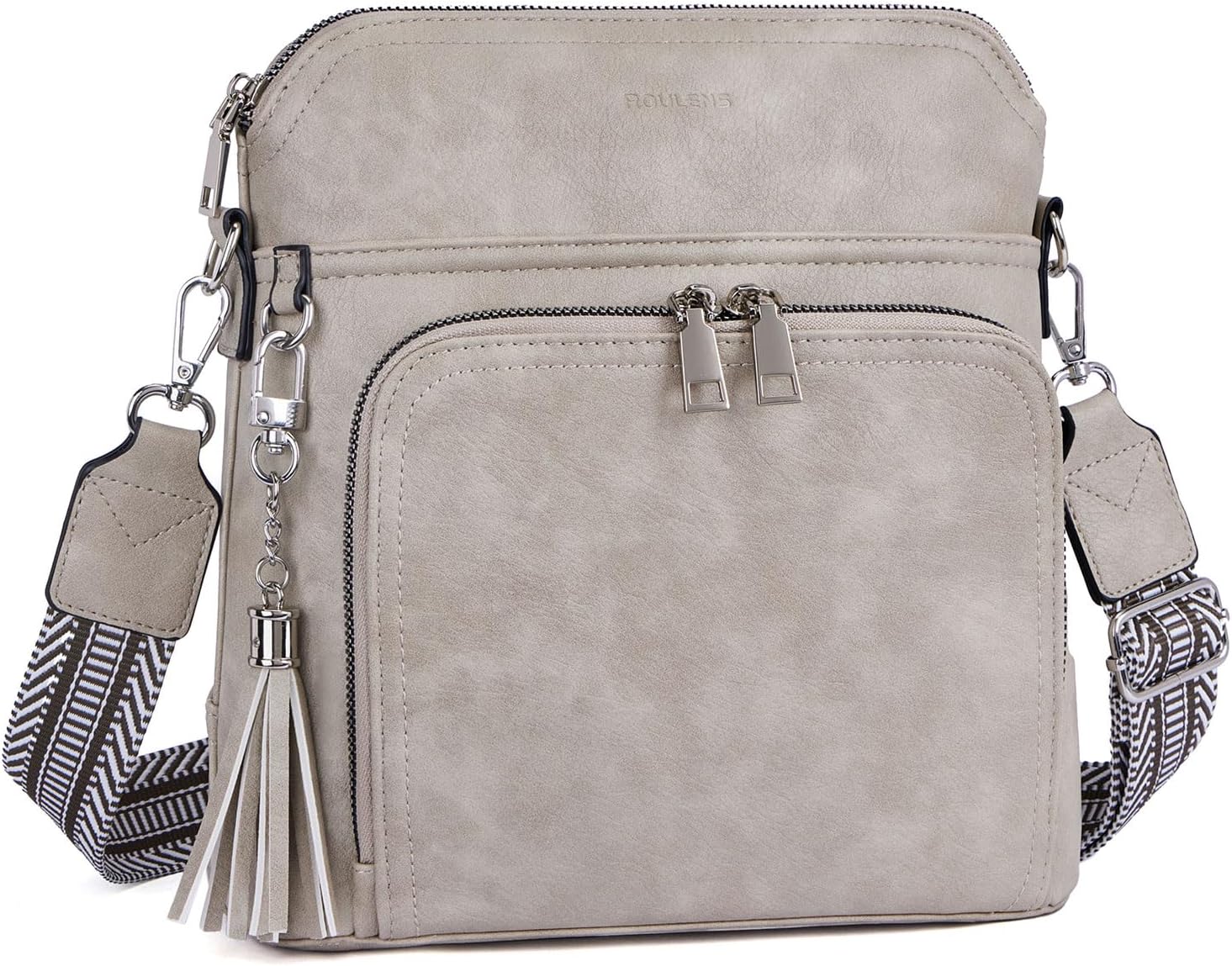 Crossbody Purse for Women Vegan Leather Medium Crossbody Wallet Bag for Travel Women Shoulder Handbags with Tassel