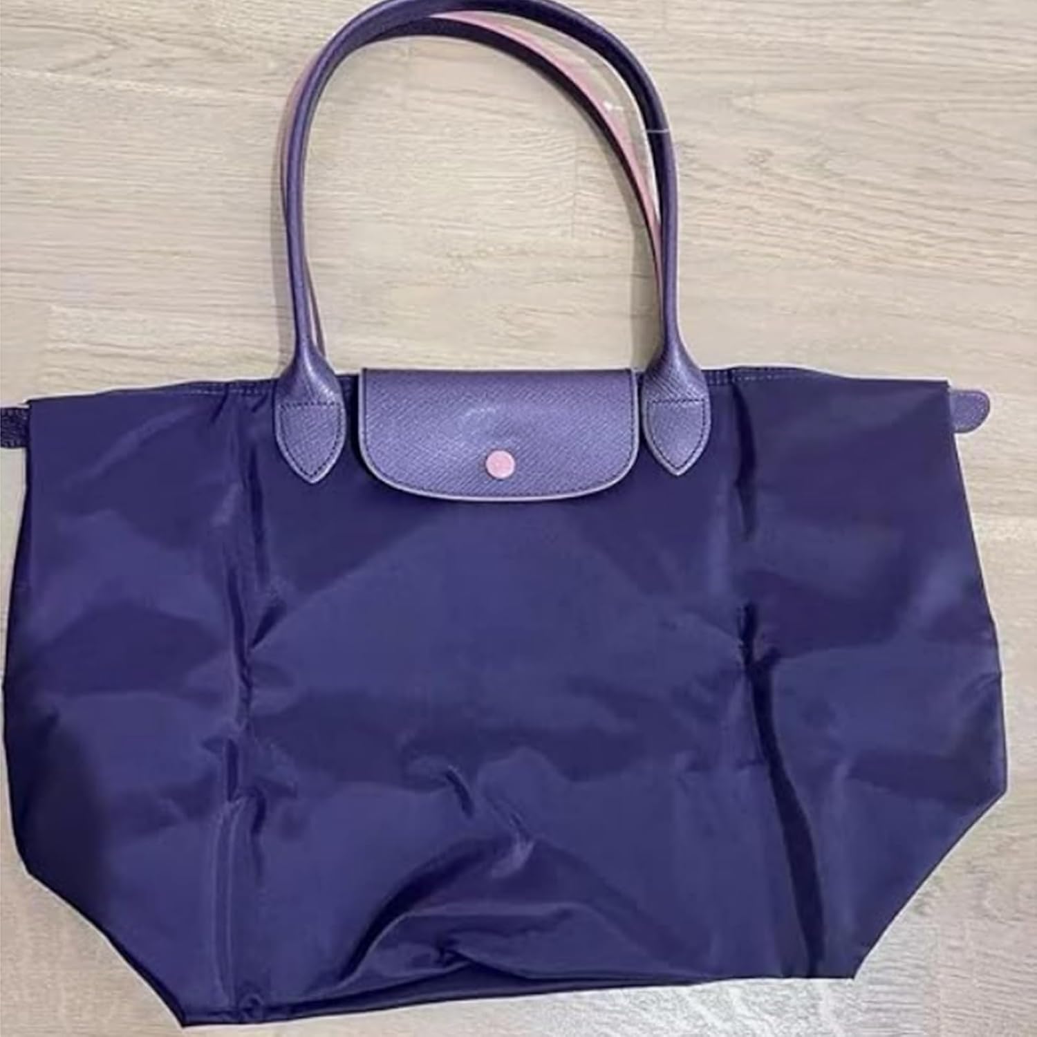 Women's Nylon Tote Bag, Large Capacity Waterproof Shoulder Bags, Spacious Handbag with Metal Zipper & Compartments