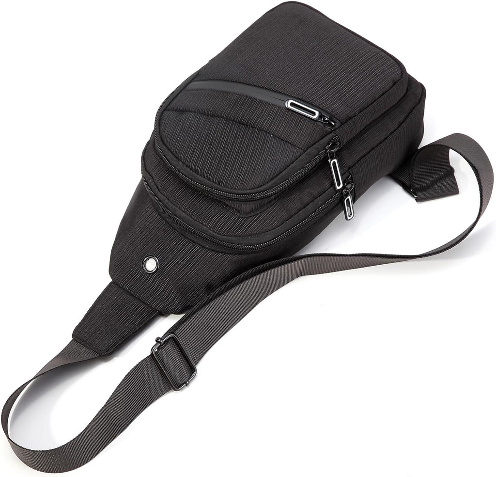 Small Sling Bag for Women Men, Sling Backpack Chest Daypack Crossbody Bag for Travel Outdoor Hiking