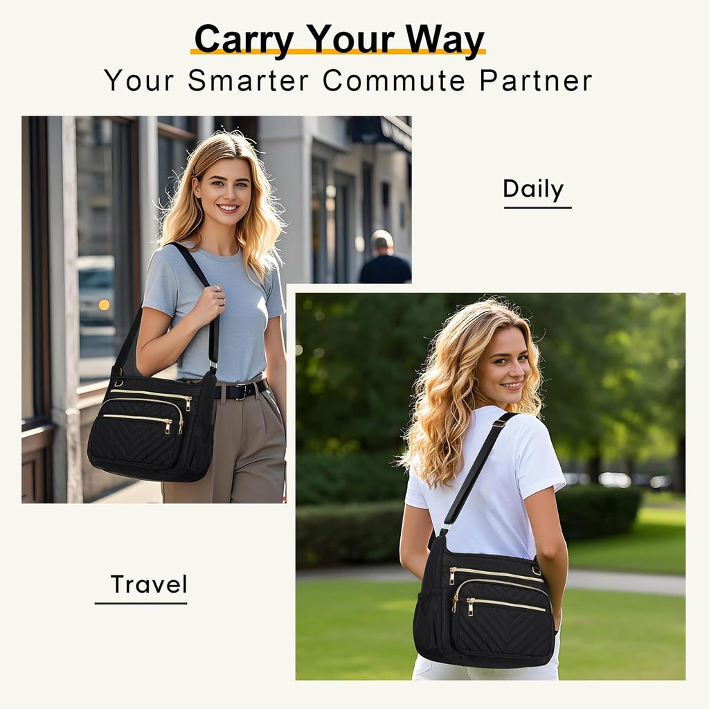 Purse for Women Travel, Large RFID Anti-Theft Shoulder Crossbody Bag With Multiple Pockets for Daily Or Work