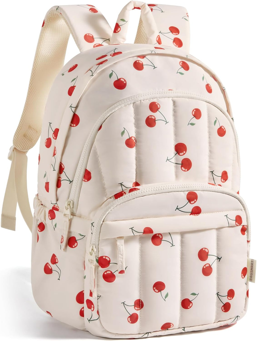 Womens Backpack Small Travel Laptop Backpack for Women, Quilted College Laptop Bookbag, Work Back Pack for Women, Cute Computer Water-Resistant Casual Daypack, Puffer Camel