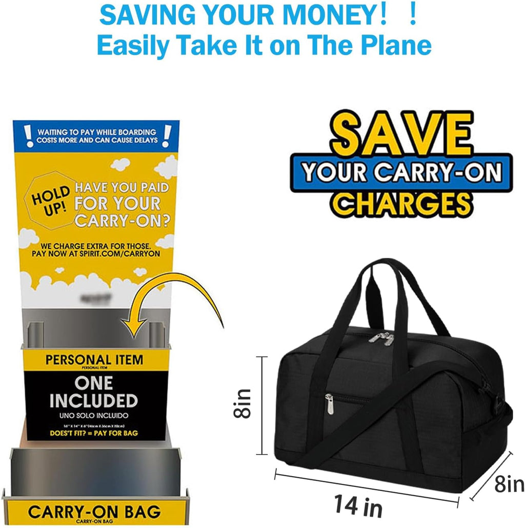 Small Gym Bag 14 inch lightweight Carry On Mini Duffel Bag for Travel Sport