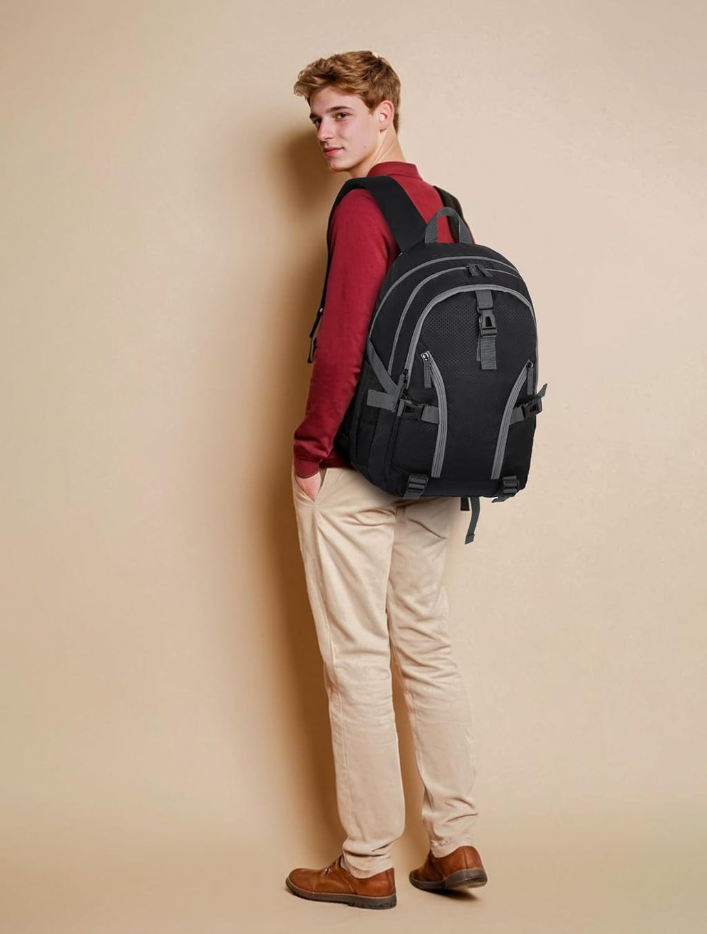 High School Backpack for Girls Boys Middle School Bookbag for Kids Back to School Bag for College with Large Compartment Casual Daypack Mochilas para Niñas Adolescentes