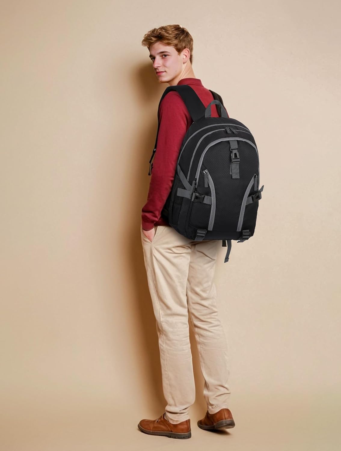 High School Backpack for Girls Boys Middle School Bookbag for Kids Back to School Bag for College with Large Compartment Casual Daypack Mochilas para Niñas Adolescentes