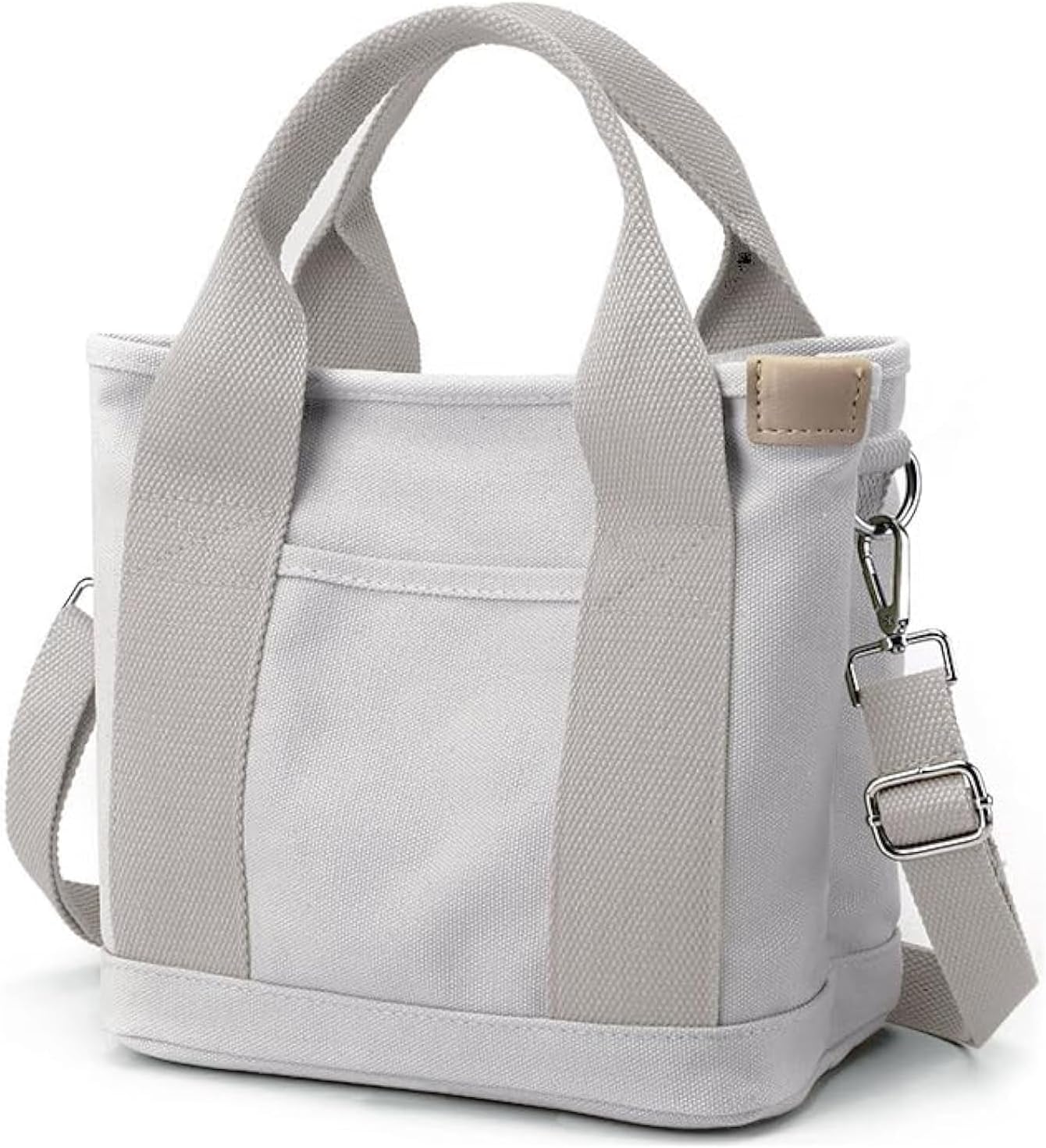 Small Tote Bag with Zipper Tote Bag for Women Canvas Crossbody Bag Shoulder Bag Satchel Hobo Bag Messenger