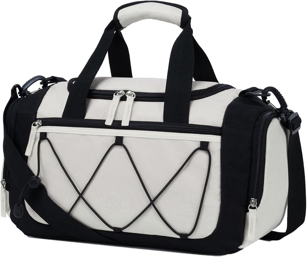 Vorspack Gym Bag for Men - 21 Inches Duffle Bag for Travel Lightweight Duffel Bag with Shoe Compartment Personal Item Travel Bag Weekender Bag for Travel Sports Gym - Black