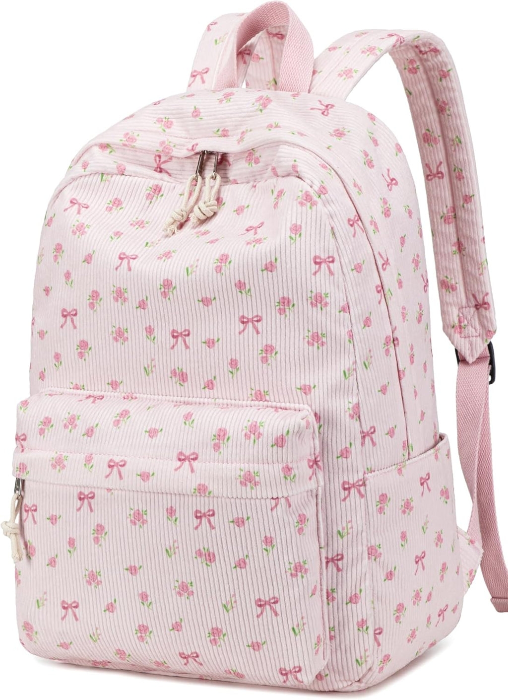 School Backpack for Teens Large Corduroy Bookbag Lightweight 15.6 inch Laptop Bag for Girls Women Casual High School College