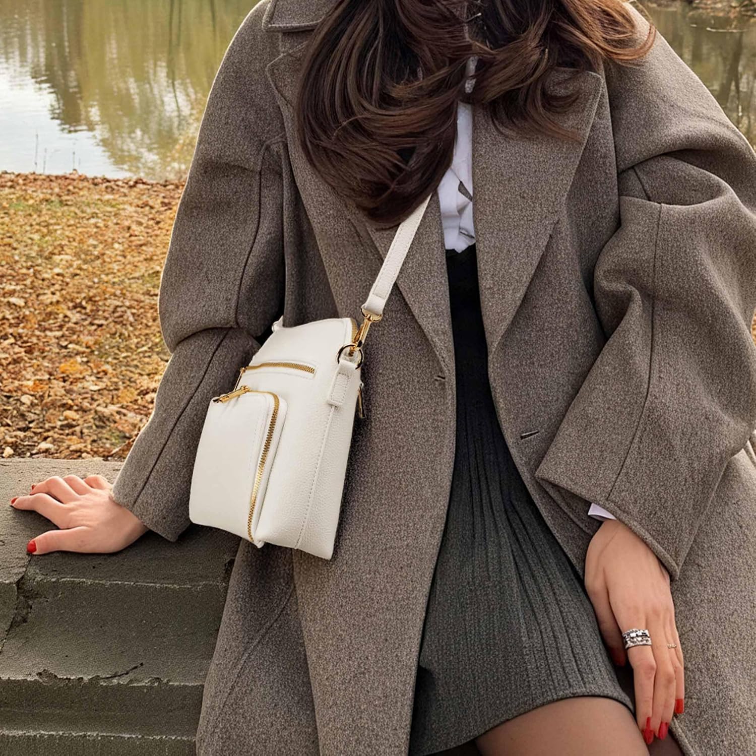 Crossbody Purses for Women Purse with Built in Wallet Rfid Crossbody Bag