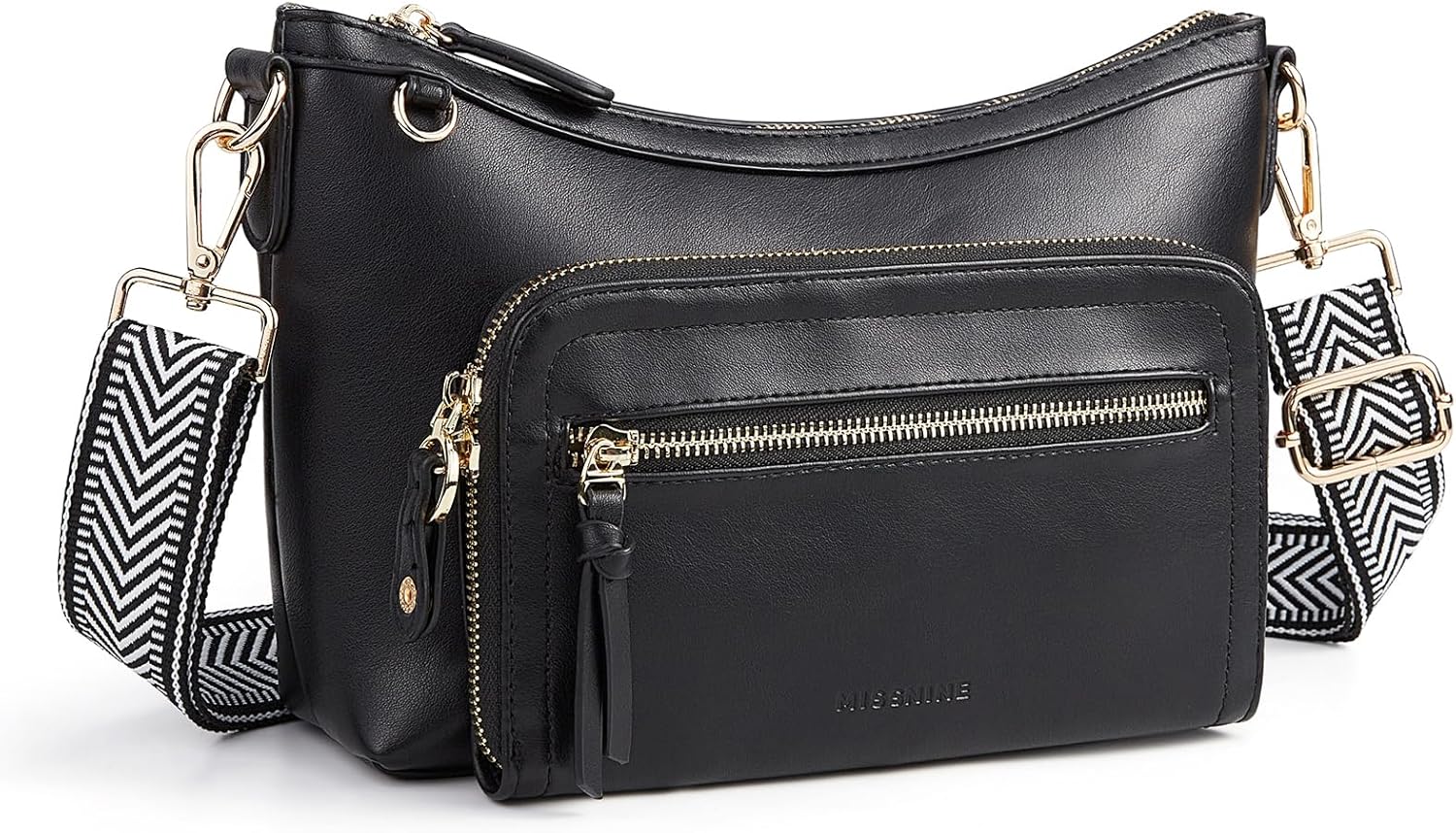 Cross Body Purse, Leather Medium Crossbody Bags for Women Travel Purse, Shoulder Handbag with RFID Blocking Slots