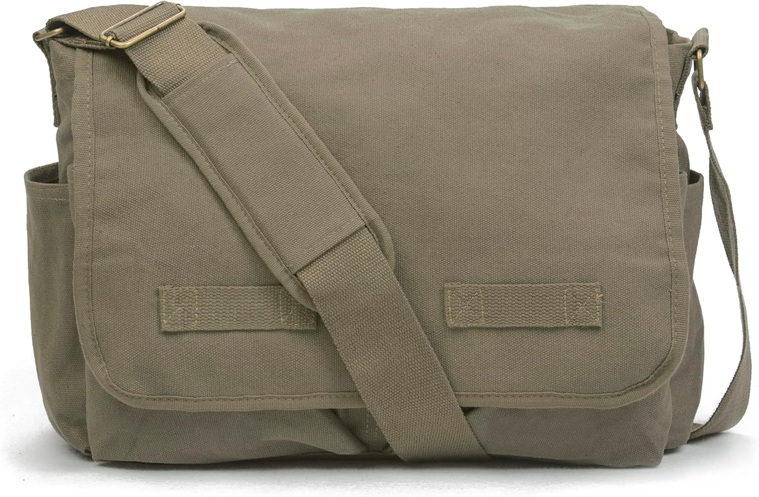 Sweetbriar Classic Vintage Messenger Bag - Original Heavyweight Cotton Canvas Shoulder Bag with Upgraded Features