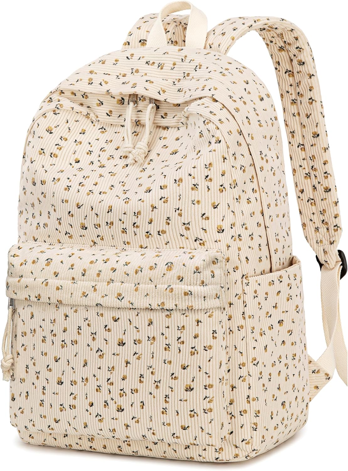 School Backpack for Teens Large Corduroy Bookbag Lightweight 15.6 inch Laptop Bag for Girls Women Casual High School College