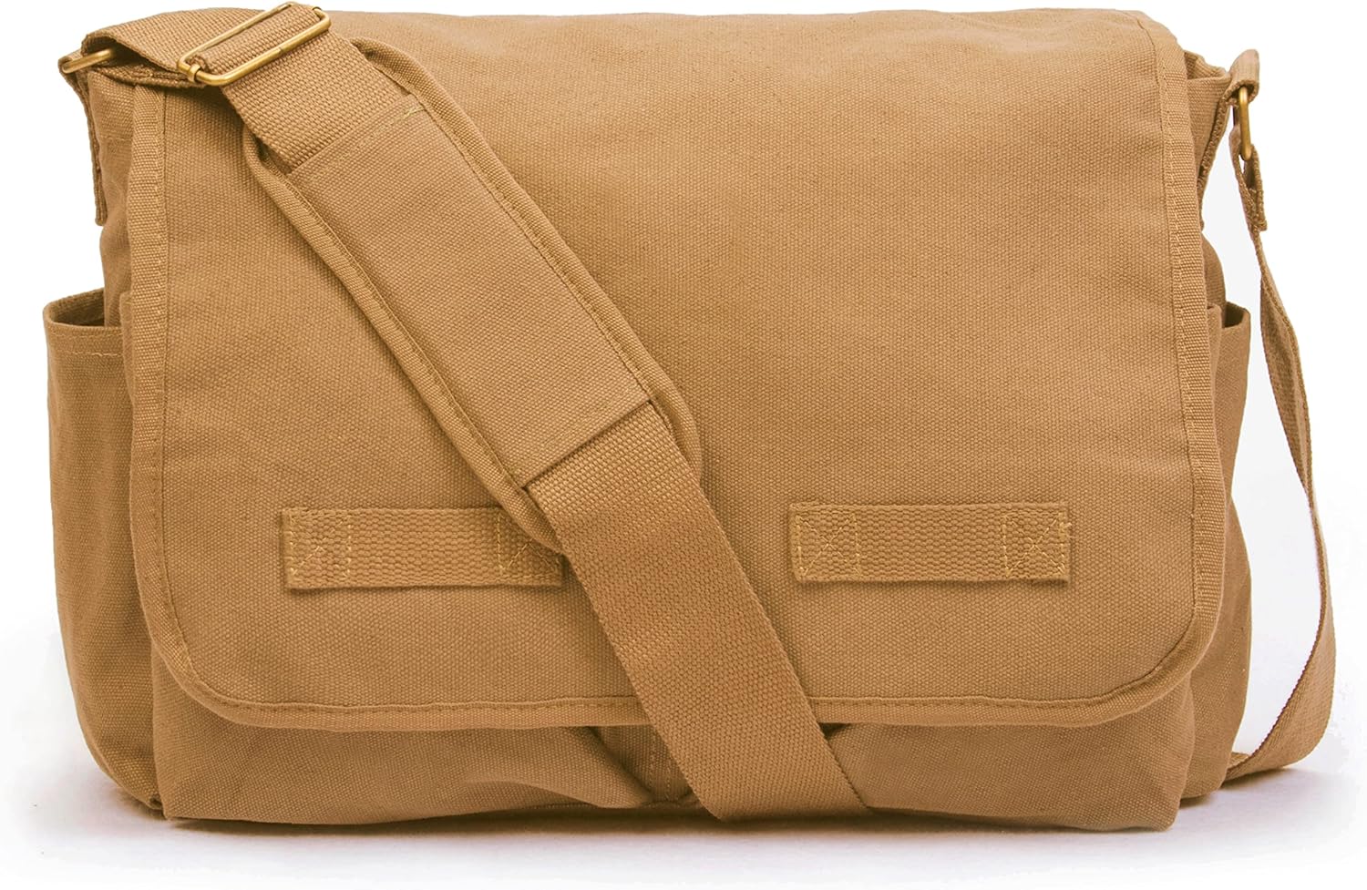 Sweetbriar Classic Vintage Messenger Bag - Original Heavyweight Cotton Canvas Shoulder Bag with Upgraded Features