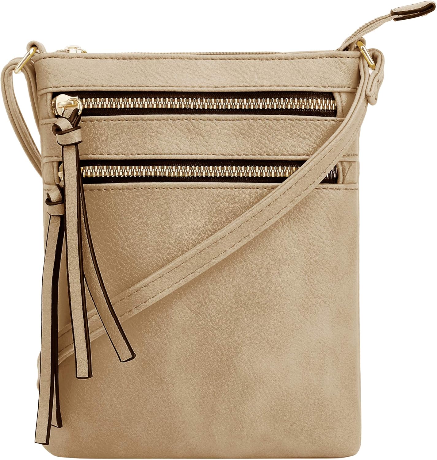 Crossbody Purse Bag Shoulder Bag Multi Pocket Zipper Purse