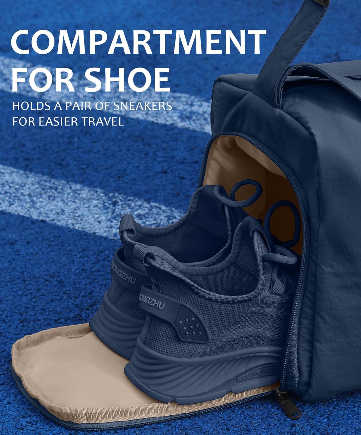 Small Gym Bag for Women with Shoes Compartment, Stylish Duffle Travel Bag for Plane, Lightweight Duffle Bag for Women & Men, Sport Gym Tote Bag with Wet Pocket for Yoga, Pilates, Swimming