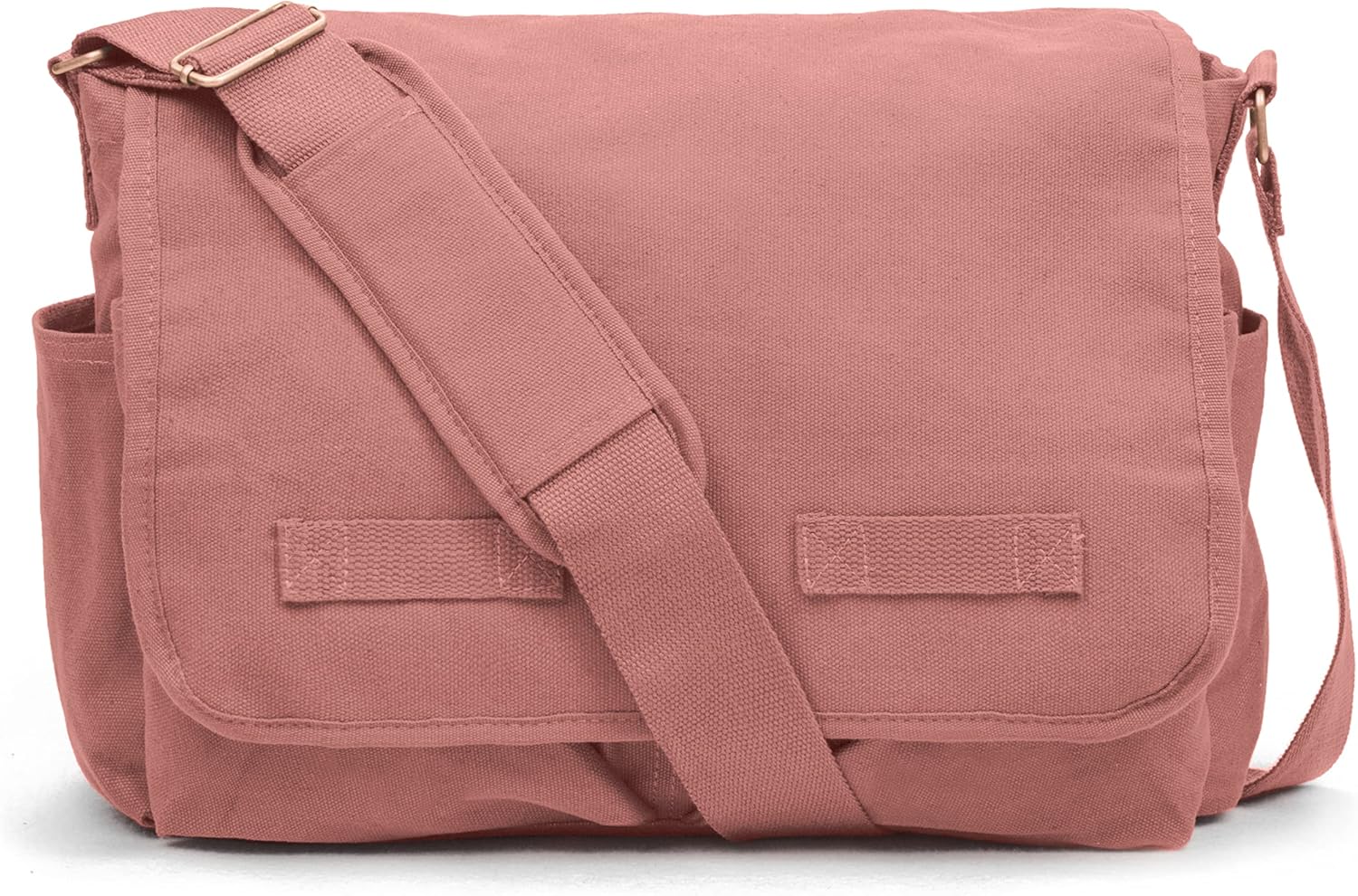 Sweetbriar Classic Vintage Messenger Bag - Original Heavyweight Cotton Canvas Shoulder Bag with Upgraded Features