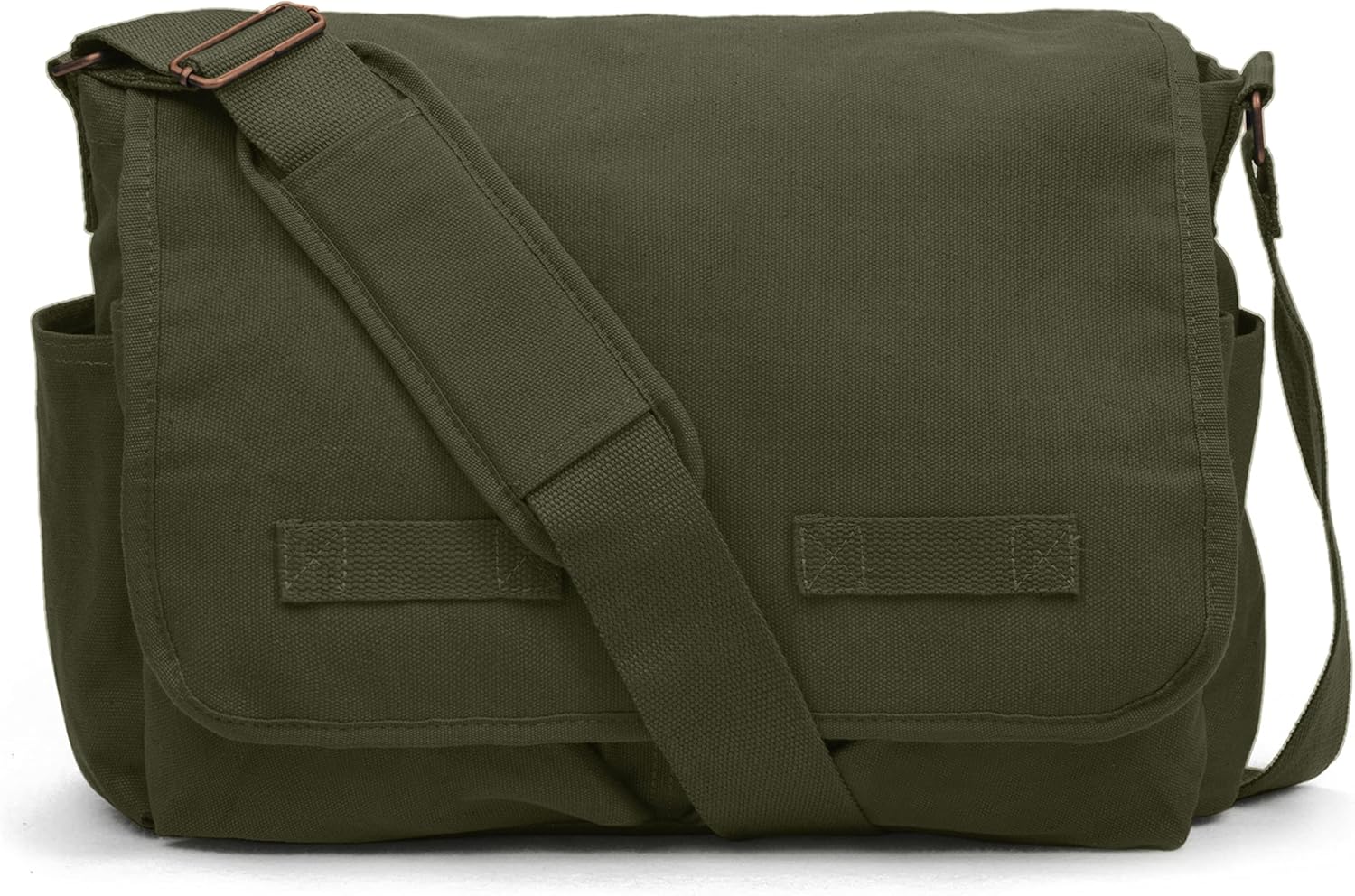 Sweetbriar Classic Vintage Messenger Bag - Original Heavyweight Cotton Canvas Shoulder Bag with Upgraded Features