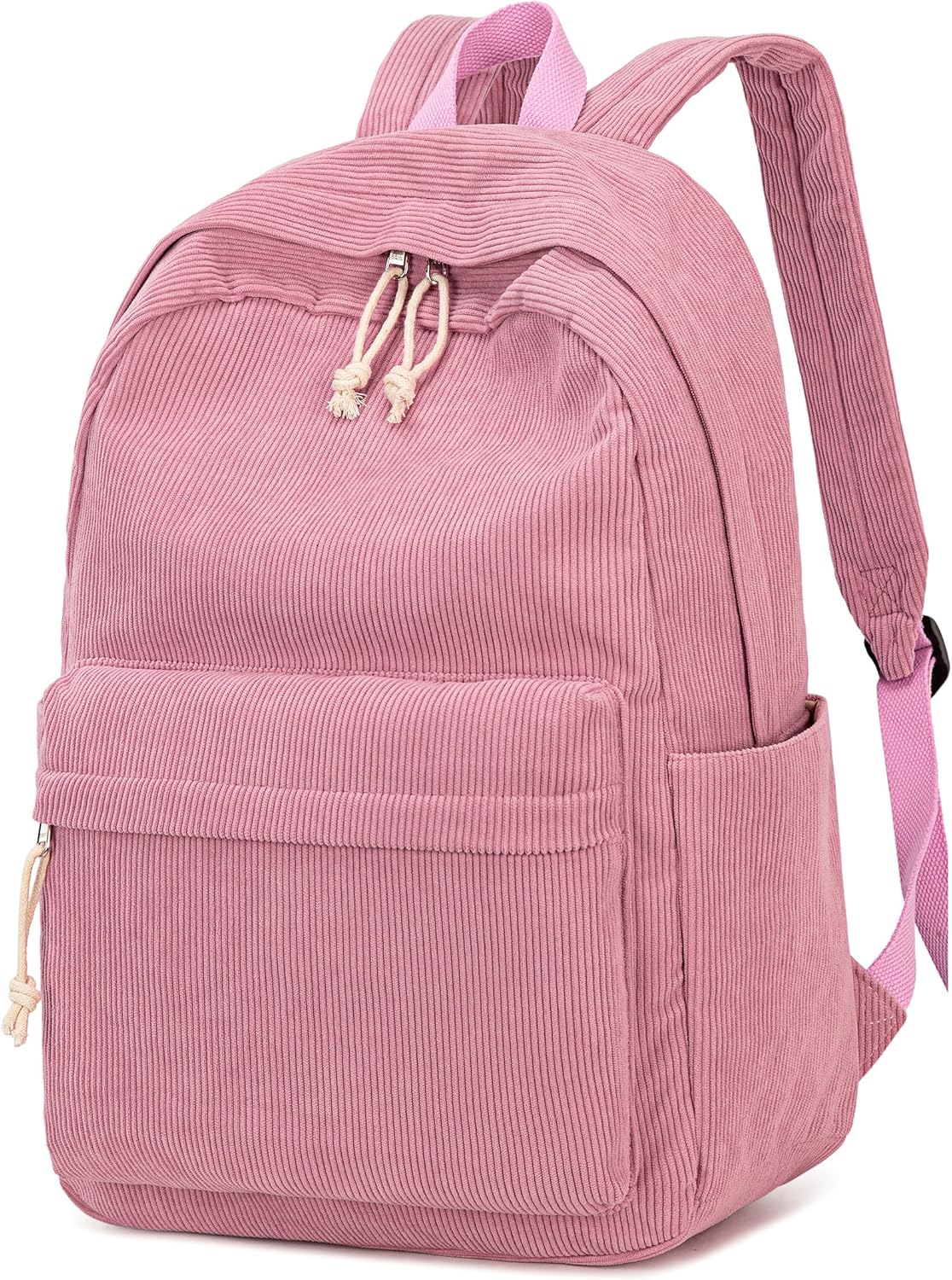 School Backpack for Teens Large Corduroy Bookbag Lightweight 15.6 inch Laptop Bag for Girls Women Casual High School College