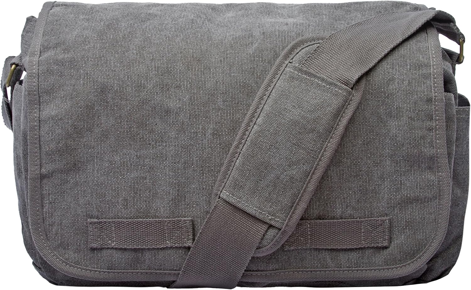 Sweetbriar Classic Vintage Messenger Bag - Original Heavyweight Cotton Canvas Shoulder Bag with Upgraded Features