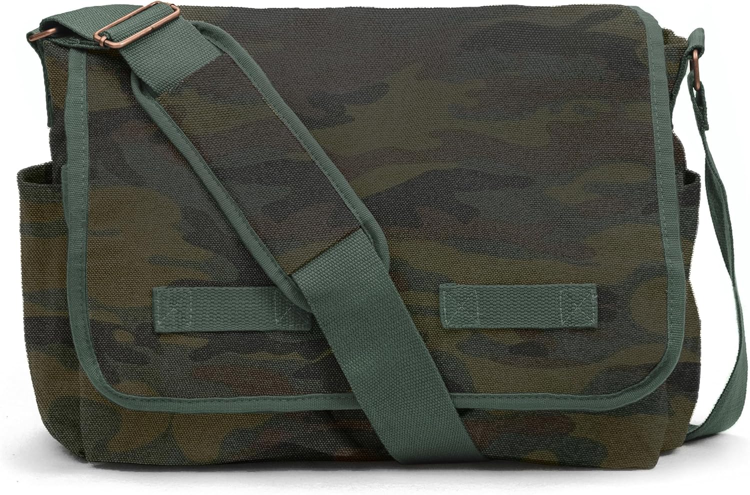 Sweetbriar Classic Vintage Messenger Bag - Original Heavyweight Cotton Canvas Shoulder Bag with Upgraded Features